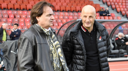 © imago / FC Sion: Präsident Christian Constantin und Trainer Peter Zeidler