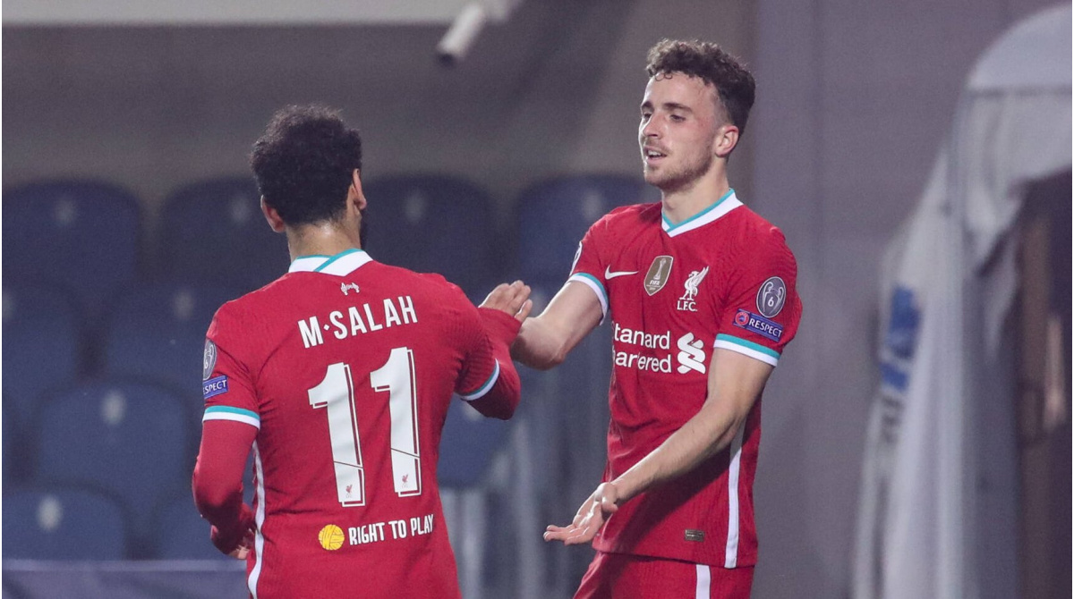 Triplete de Jota en la goleada del Liverpool ante el Atalanta (0-5)