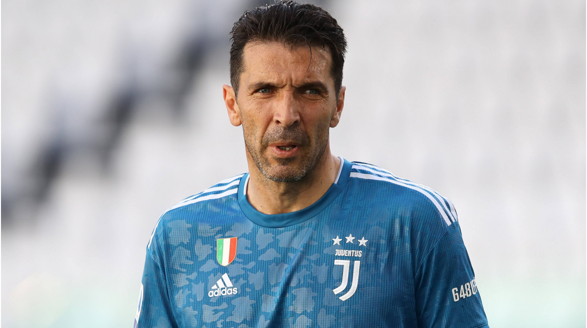 Buffon, the oldest player in the top XI of veterans who never won the Champions League.
