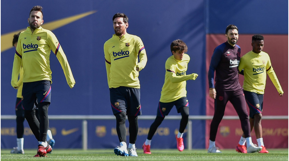 FC Barcelona: Messi vuelve a ejercitarse con el grupo tras varios días de ausencia