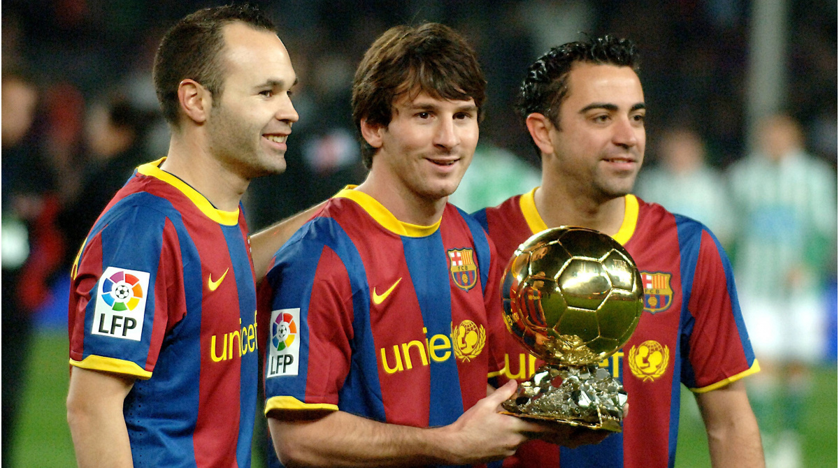 Messi y Xavi son los futbolistas con más partidos jugados junto a Iniesta