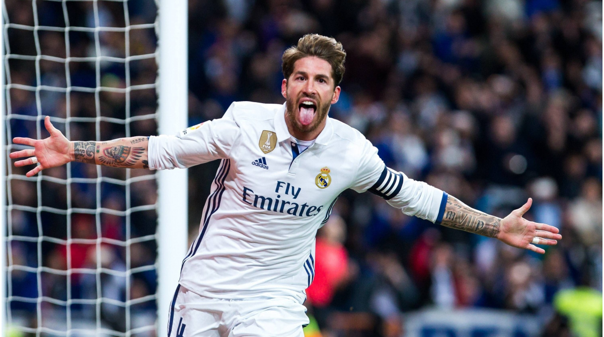 Ramos, séptimo jugador del Real Madrid que llega a los 100 goles en el siglo XXI
