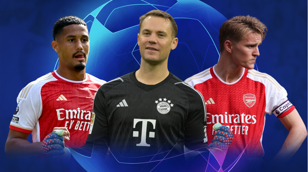 Manuel Neuer with more Champions League KO games than entire Arsenal XI - Will inexperience cost the Gunners?