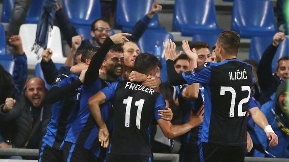 Europa League: Milan pari, vince l'Atalanta - Biancocelesti vincono a Nizza