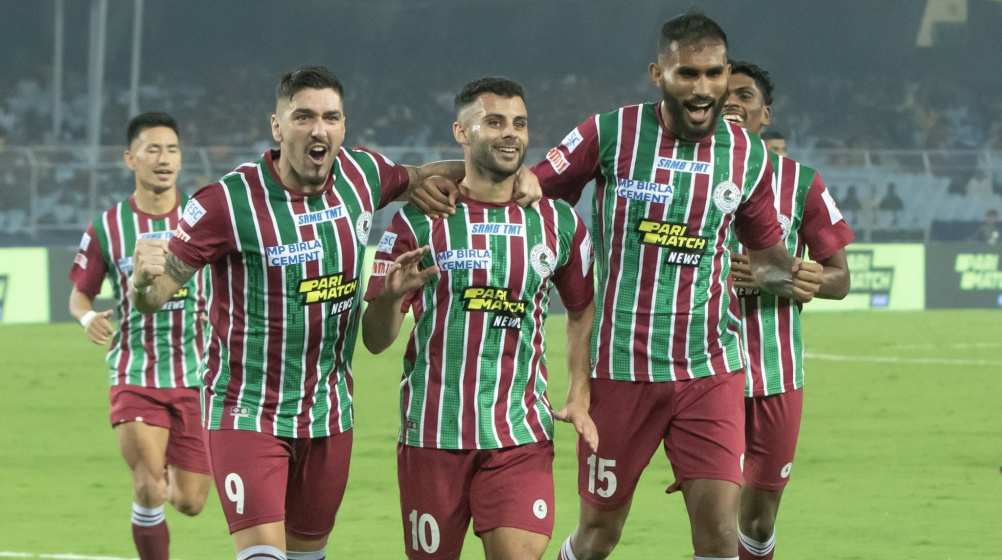 ATK Mohun Bagan won the first round of bragging rights after defeating East Bengal FC 2-0.