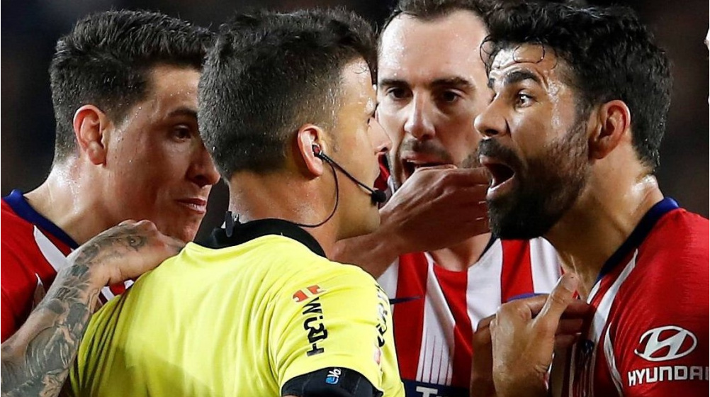 Season ended: Long suspension for Atlético striker Costa after abusing referee