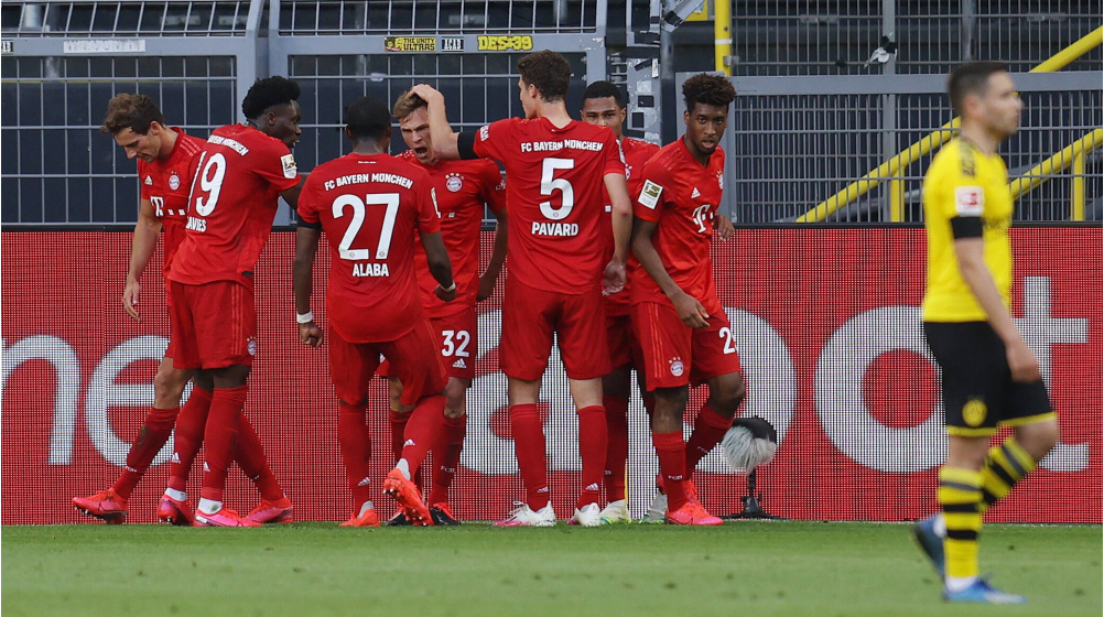 Bayern nach 1:0 in Dortmund sieben Punkte voran