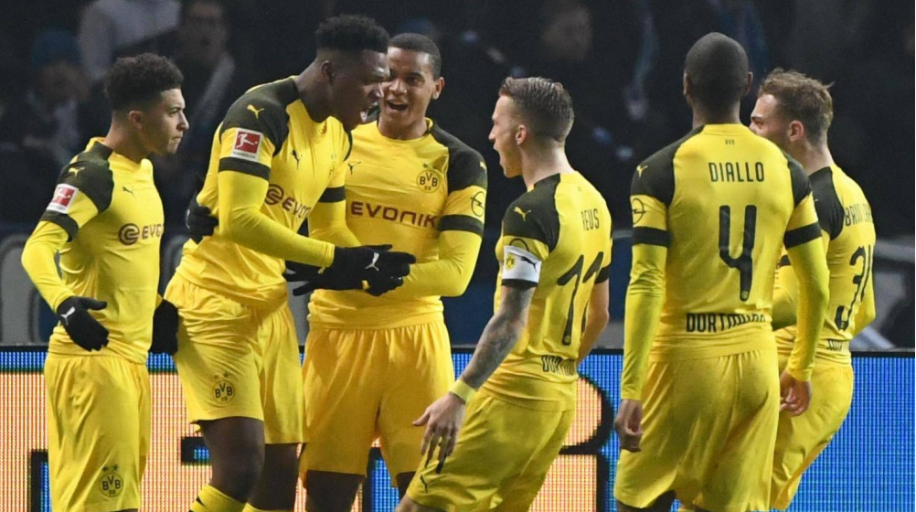 Liga niemiecka - Borussia Dortmund uratowała w końcówce zwycięstwo