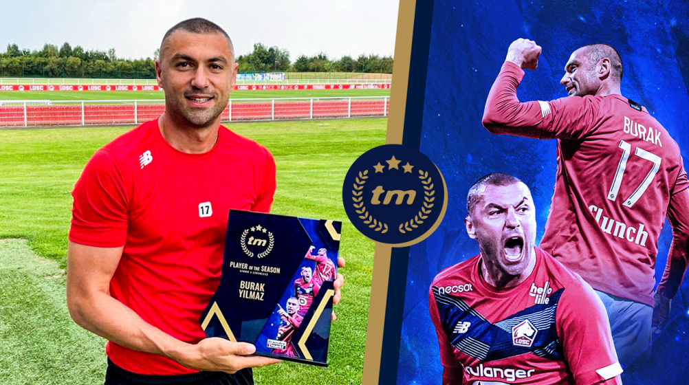 TM üyeleri tarafından seçildi: Lille'in golcüsü Burak Yılmaz, Mbappe'yi geride bırakarak yılın futbolcusu oldu