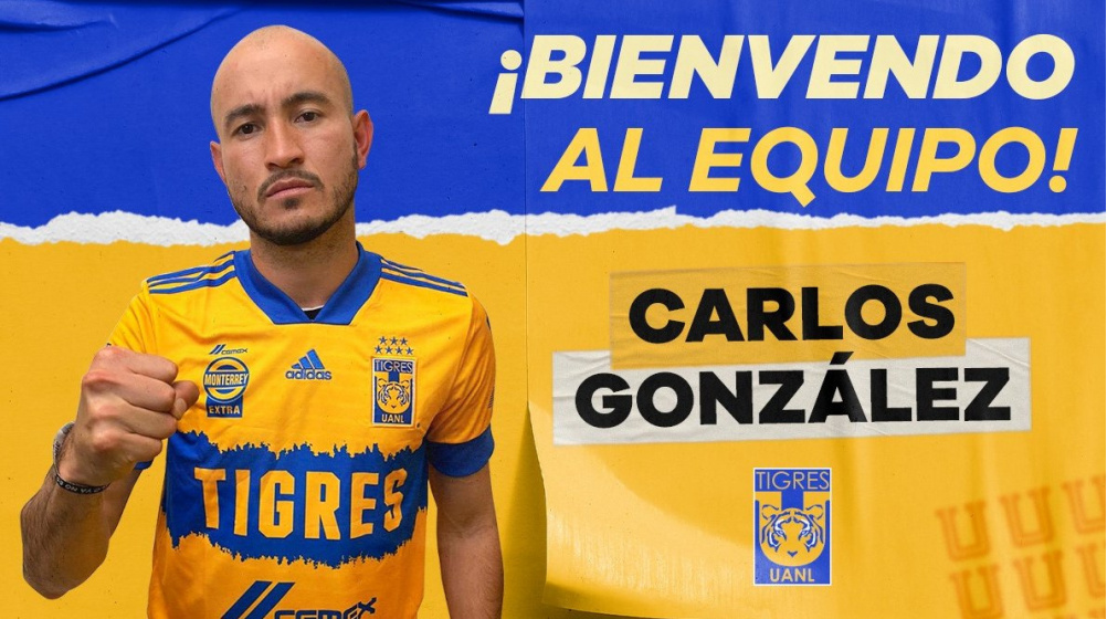 Carlos González se convirtió en refuerzo de Tigres,procedente de Pumas, 