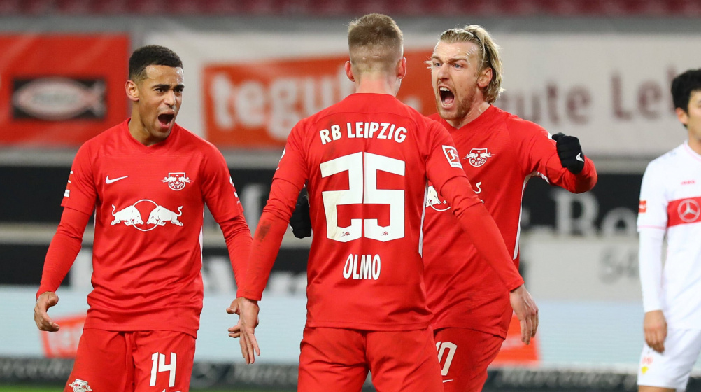 Dank Olmo: RB Leipzig springt nach Sieg beim VfB Stuttgart vorerst an die Tabellenspitze