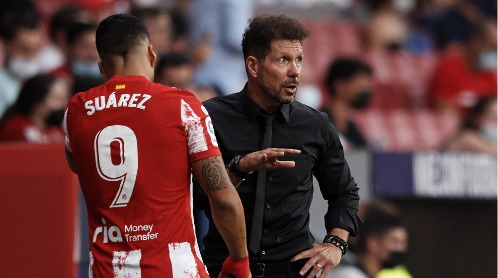 Atlético Madrid nach Niederlagenserie nur 6. – Suárez beleidigt Simeone 