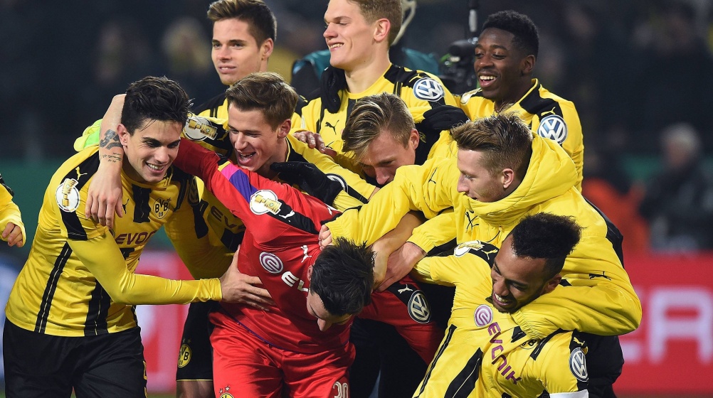 Hertha zeigt Nerven: Borussia Dortmund siegt im Elfmeterschießen