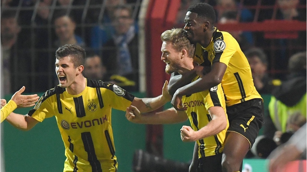 Puchar Niemiec - Borussia Dortmund uzupełniła grono półfinalistów