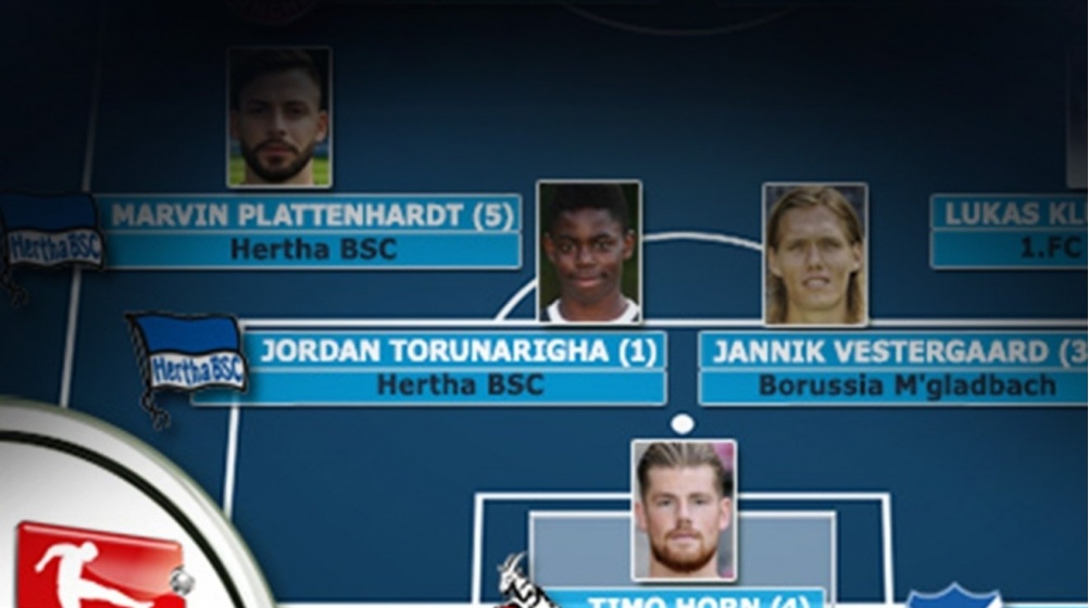 Elf des Spieltages: Hertha-Talent Torunarigha erstmals nominiert
