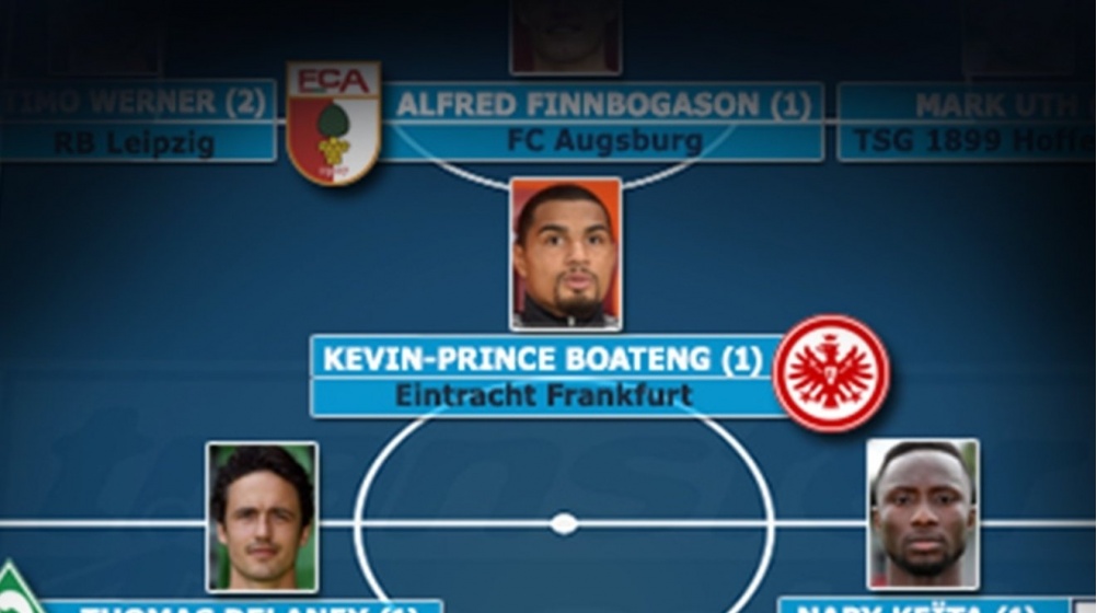Elf des Spieltages: Dreifach-Torschütze Finnbogason und Boateng dabei