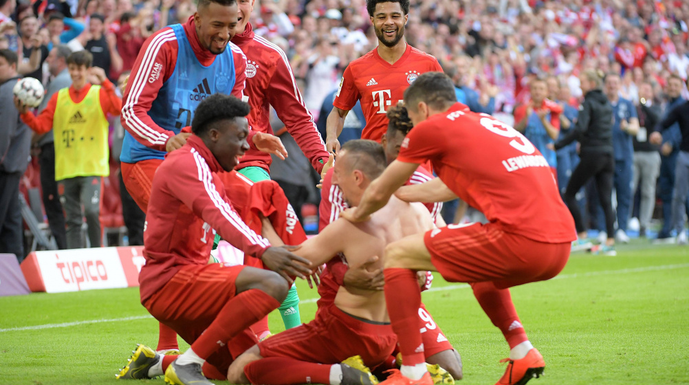 Ribery and Robben score farewell goals as Bayern Munich clinch Bundesliga title