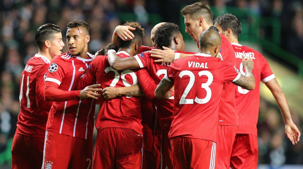 2:1-Sieg in Glasgow: FC Bayern für Champions League-Achtelfinale qualifiziert