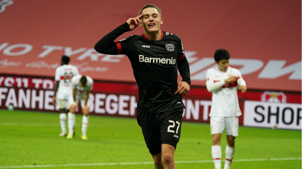 Florian Wirtz 6th youngest to score 5 - Bayer star replaces Meyer