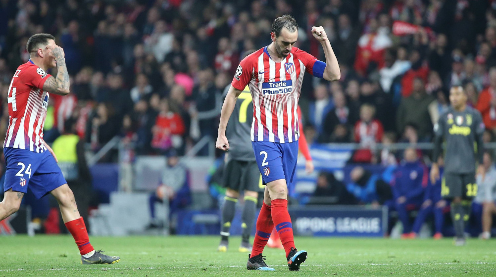 Atlético: il saluto di Godin 