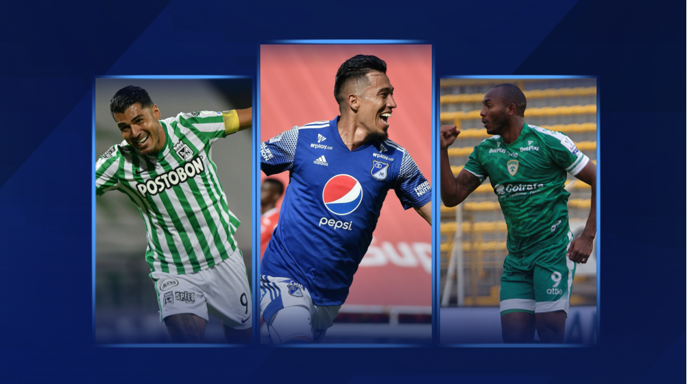 Duque, Uribe y Herazo, los goleadores de la Liga BetPlay 2021-I 