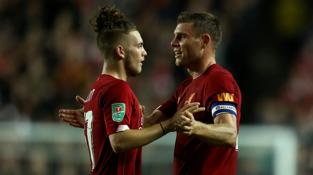 Liverpool's Milner & Elliott share plaudits - Reds ease through against MK Dons
