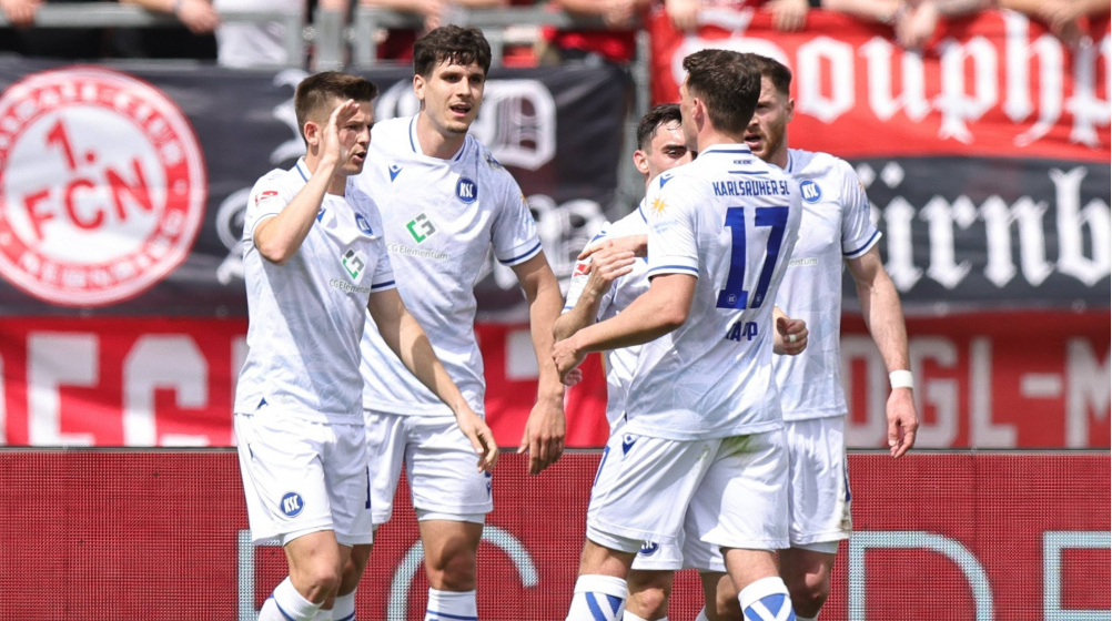 2. Liga: KSC gewinnt beim FCN – VfL Osnabrück kurz vor Abstieg