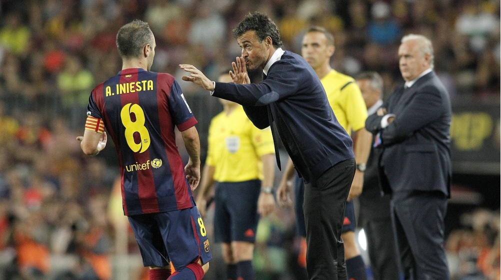 Iniesta über Barça-Coach Enrique: „Ich hoffe, dass er bleibt“