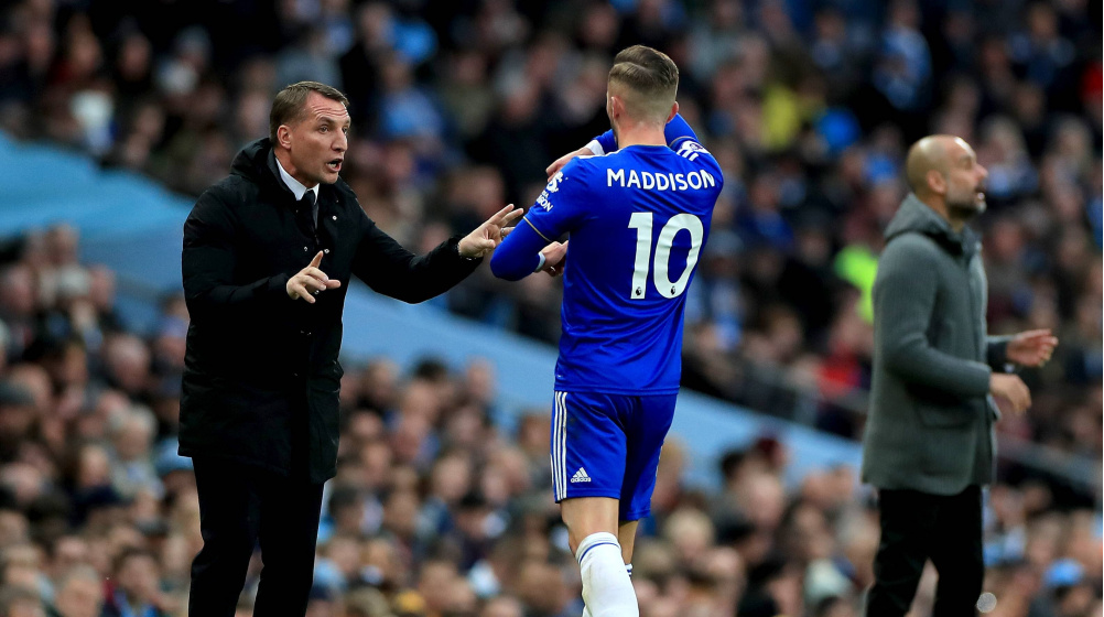 Manchester United target Maddison: Rodgers confident midfielder will sign new Leicester deal