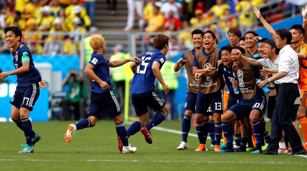 Japan schlägt Kolumbien dank Kagawa & Osako – Platzverweis in 3. Minute