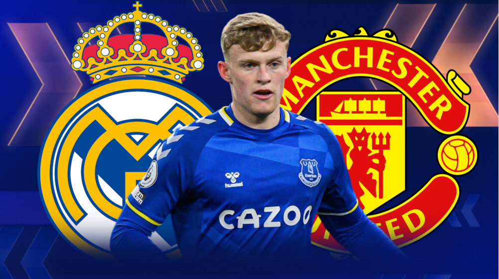 Who is Jarrad Branthwaite? Real Madrid and Man United want Everton starlet