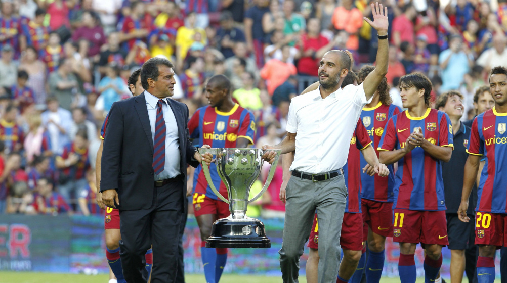 Oud-voorzitter Laporta wil met Guardiola terug naar FC Barcelona
