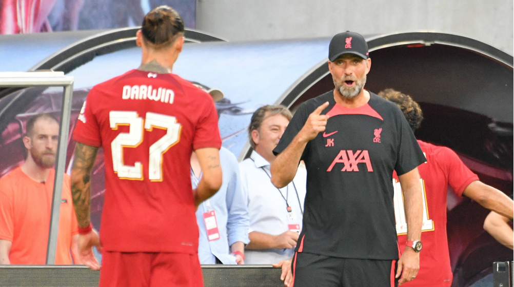 FC Liverpool: Jürgen Klopp nimmt Druck von Top-Transfer Darwin Nunez