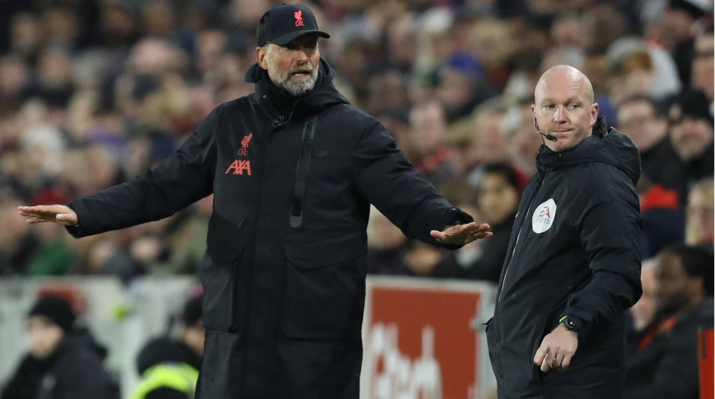 Rückschlag für Liverpool in Brentford: Jürgen Klopp kritisiert Schiedsrichter