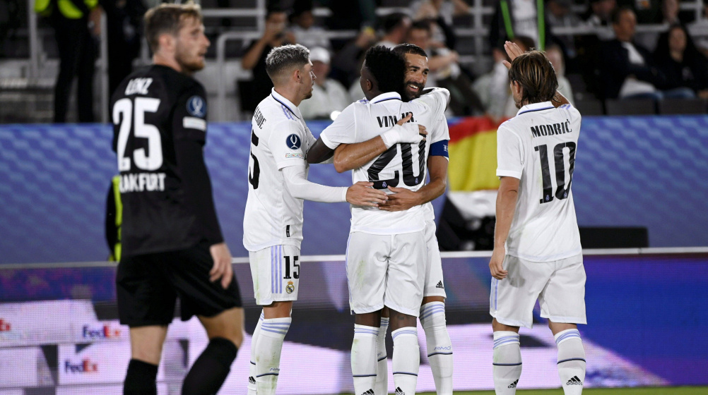 UEFA Super Cup: Real Madrid beat Eintracht Frankfurt 2-0