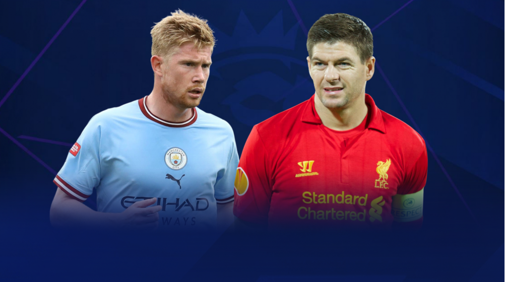 Kevin De Bruyne vs Steven Gerrard: How does Man City's playmaker compare to the Liverpool legend?