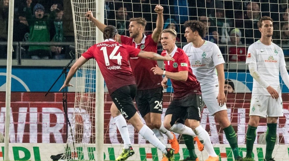 Hannover beendet Misere mit Heimsieg - 2:1 gegen Bremen 