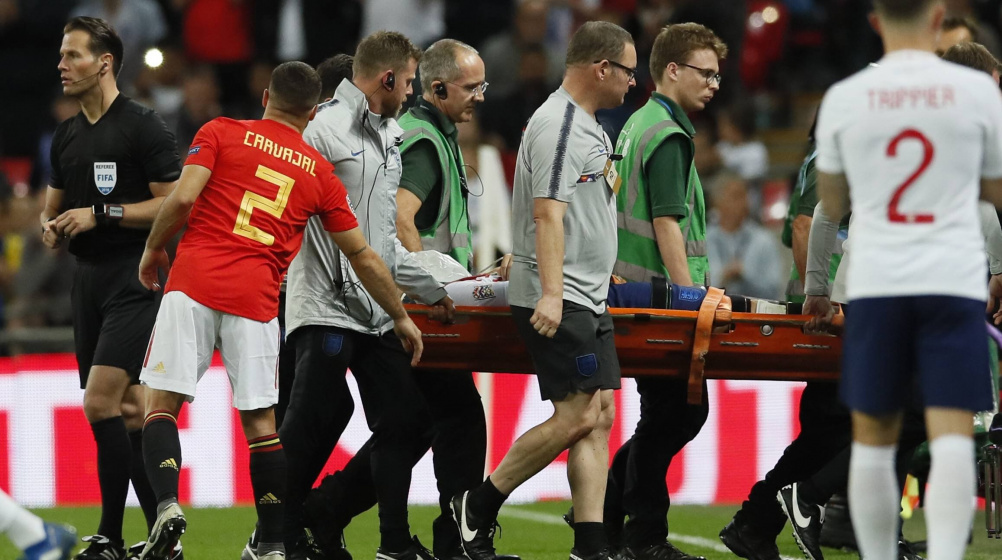 Spanien schlägt England – Shaw nach Verletzungsschock: „Ich bin ein Kämpfer“ 