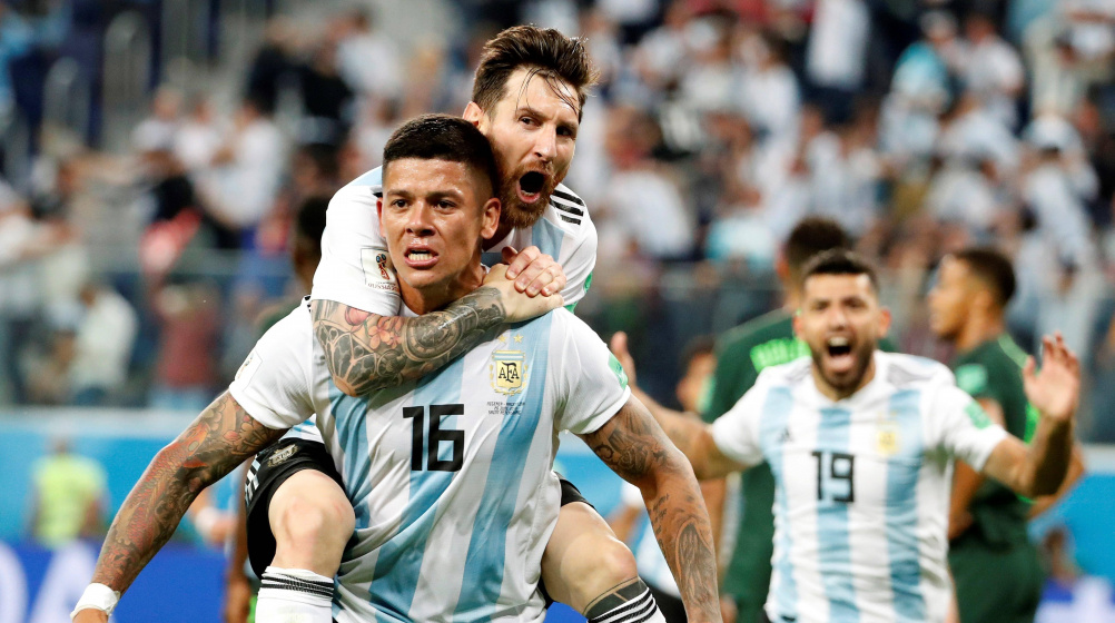 Argentinië ontsnapt aan uitschakeling dankzij Rojo