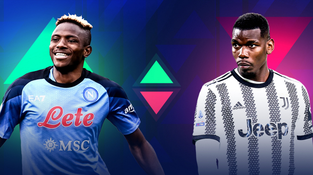 Serie A market values: Osimhen joins the €100m club - Pogba drops to lowest value since 2013