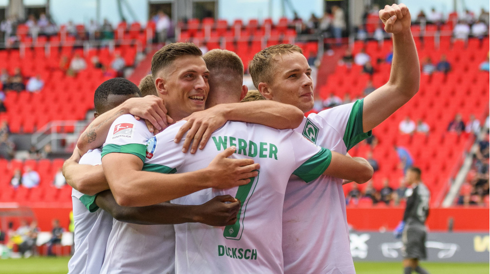 2. Bundesliga: Werder schießt Ingolstadt ab – Kiel dreht Partie in Karlsruhe