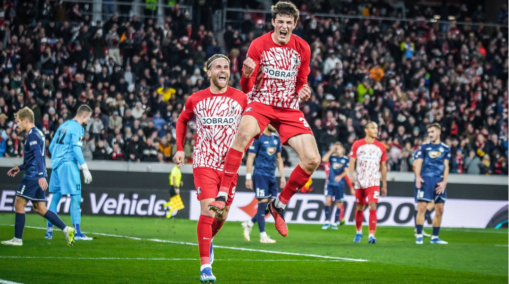 Europa League: SC Freiburg gewinnt deutlich und überwintert europäisch
