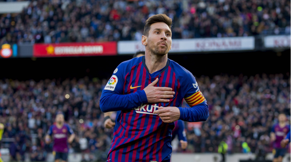 Liga hiszpańska - cztery gole Messiego, Barcelona liderem