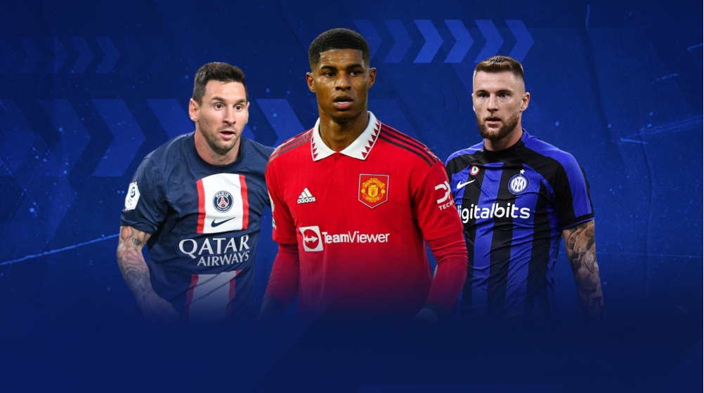 Messi, Rashford and Skriniar - the most valuable players with contracts expiring in 2023