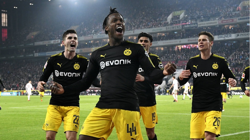 Dortmund derrota Eintracht e sobe a terceiro no campeonato alemão