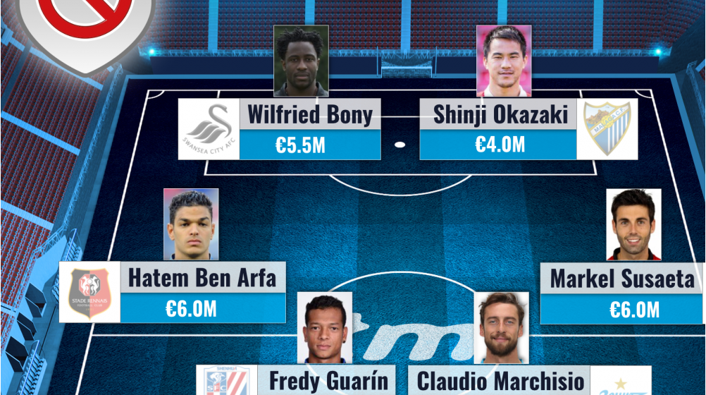Most valuable free agents available after deadline - Ben Arfa, Bony & Co.