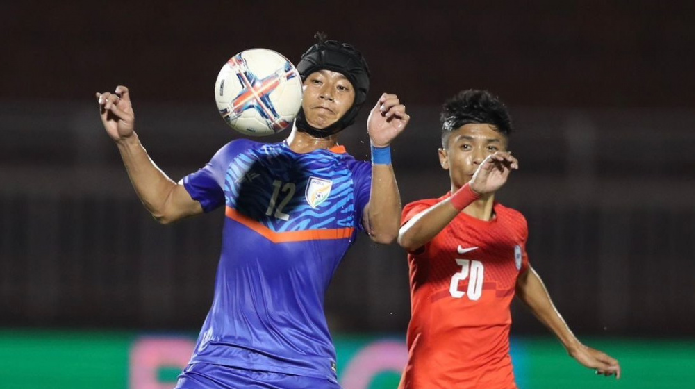 India held by Singapore in the Friendly - Ashique finds his name on the scoresheet