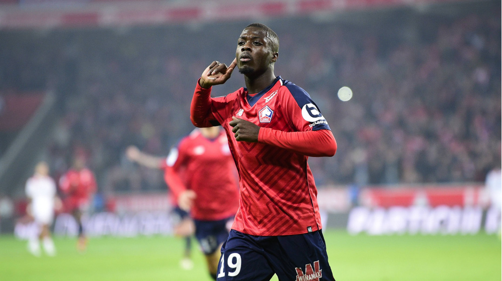 Arsenal sign Pépé for club-record fee - Lille forward surpasses Aubameyang 
