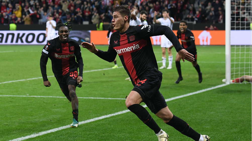 Schick schießt Bayer Leverkusen ins Viertelfinale der Europa League