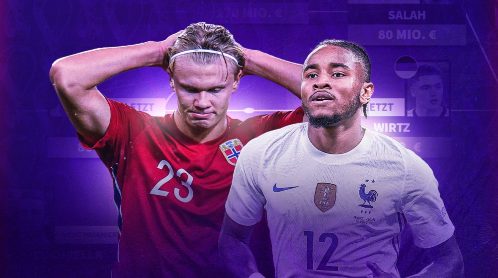 Haaland, Nkunku, Salah: las estrellas que no disputan el Mundial 2022  